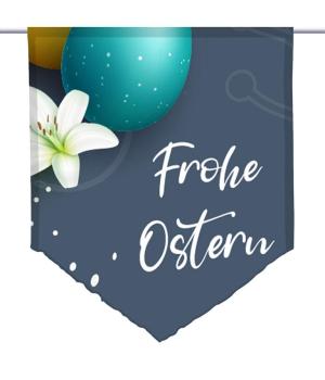 Ostern-griseo, Scheibenhänger spitz